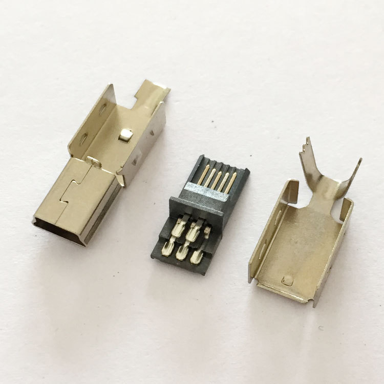 MINI USB 5PIN three-piece front 5 rear 5 plug