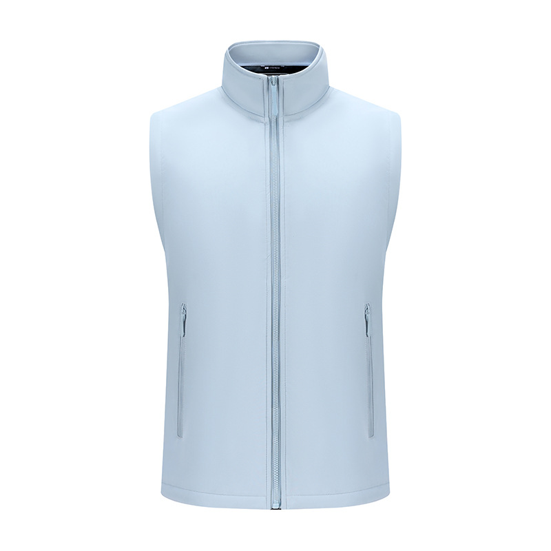 Fotografía al aire libre chaleco de pesca de pelusa transfronterizo doble cara con hombro de hombro de bolsillo chaleco de invierno personalizado hombre