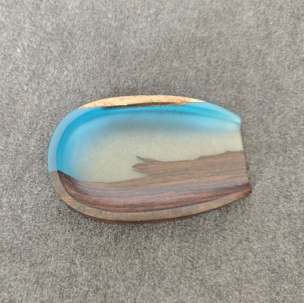 Tea de madera sólida ceremonia de té resina epoxi madera de árbol