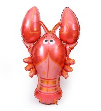 KFC Pizza Hut Crayfish Aluminum Film Balloon Restaurant Food Stall Restaurant Barbeque Decoration Arrangement Large Lobster