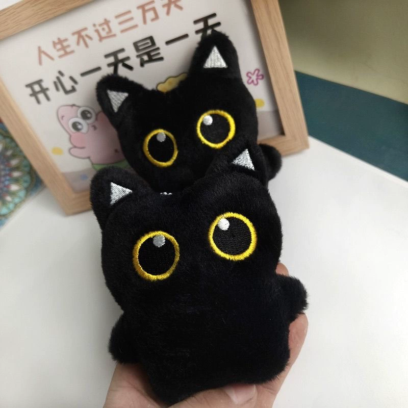 Новые черные кошачьи куклы плюшевые куклы подвески милые кошачьи сумки подвески пары подарков ins студенческие подарки