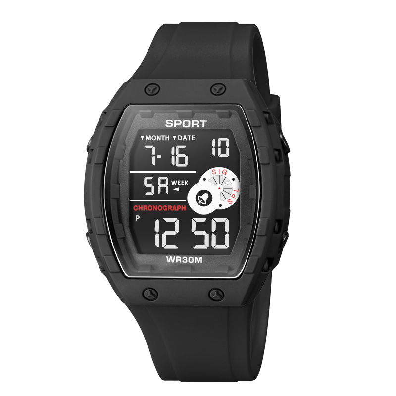 Moda esfera grande hombre al aire libre cronógrafo electrónico reloj multifuncional alarma de luz nocturna relojes electrónicos fabricantes lotes