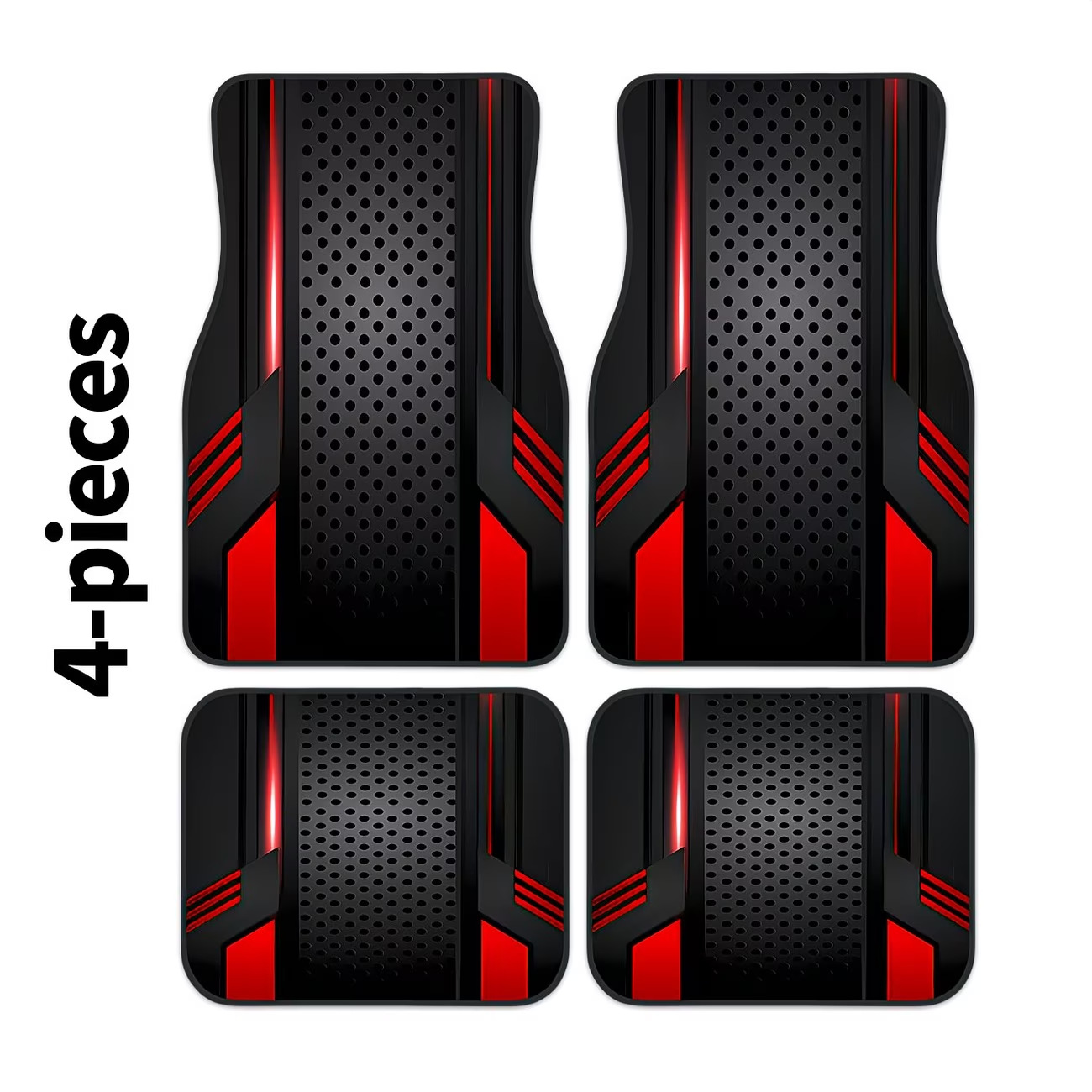Cross-Border Temu New Hot-Selling American-Style Car Floor Mats, Dirt-Resistant, Wear-Resistant, Easy to Care For, Four-Piece Set, Label Included, Dropshipping Wholesale