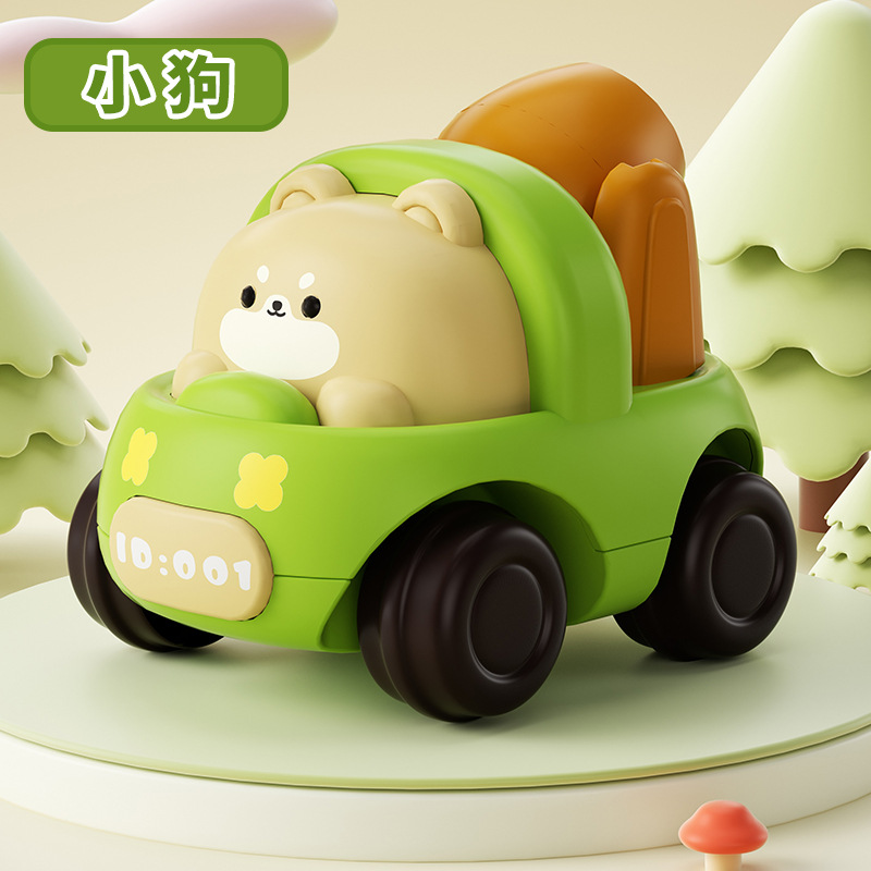 Lindo y divertido coche de ingeniería inercial para niños, excavadora, coche de animales, coche de juguete, patio de recreo, puesto de regalo al por mayor