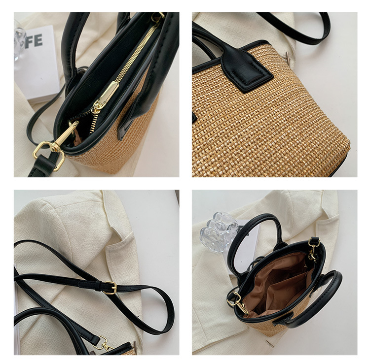 Women'S Medium All Seasons Straw Beach Handbag display picture 1