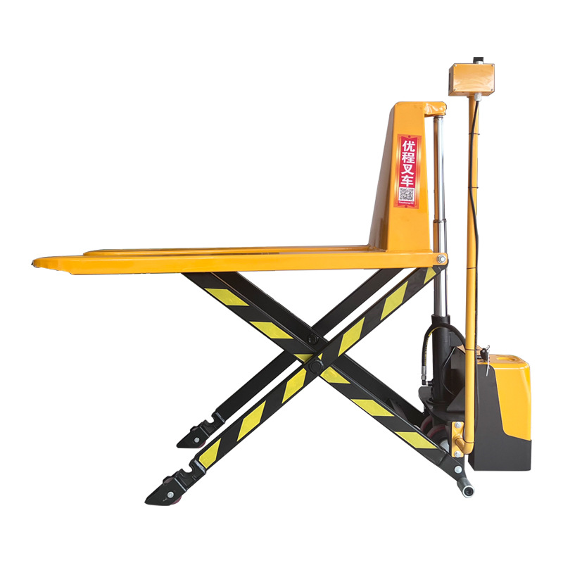 1.5 toneladas de tijeras manuales de elevación alta carretilla elevadora elevadora tipo tijeras hidráulicas elevadoras