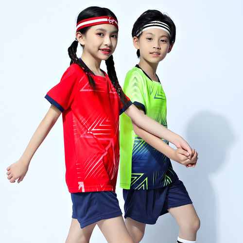 Modern Football Kit Set for Men, Kindergarten Competition Training Shirt, Short Sleeve Children's Sports Football Jersey with Printing and Numbering Available