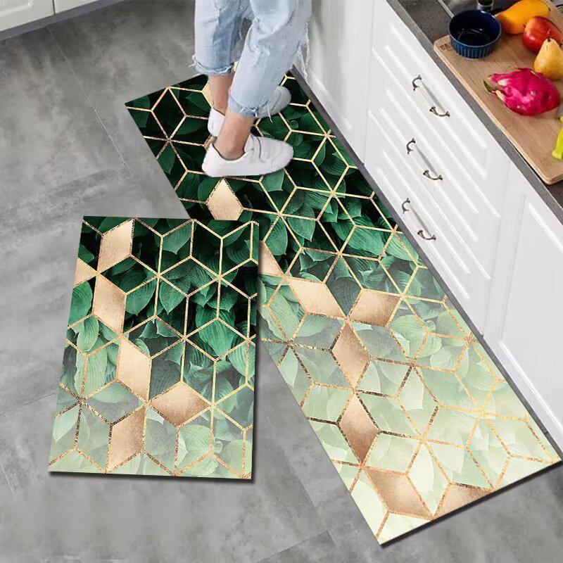 기하학 격자무늬 주방매트-4