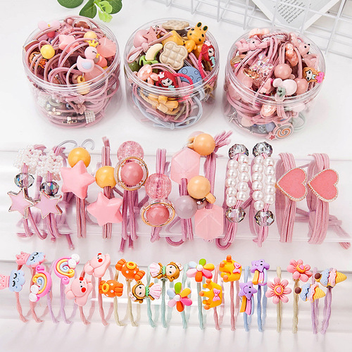 Children's rubber band does not hurt hair, girl's headband, Korean baby hair accessories, little girl's hair tie, high elastic hair band