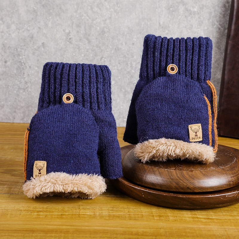 Arctic cashmere [boutique deer label thickening]-Blue