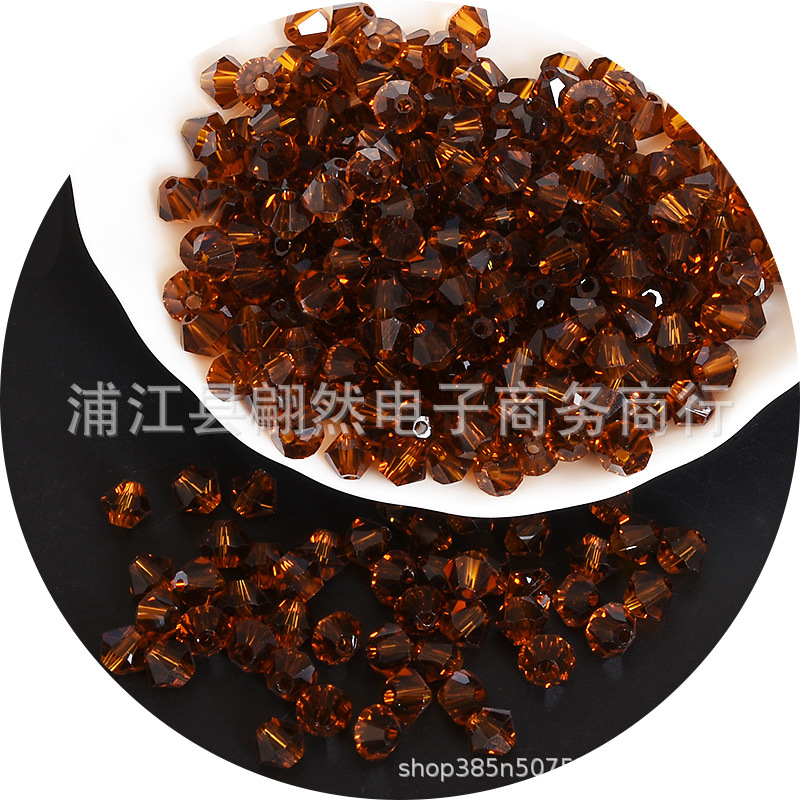 3-8mmAAAA水晶菱形珠精品水晶ガラス珠二頭尖珠DIY珠散珠アクセサリー部品