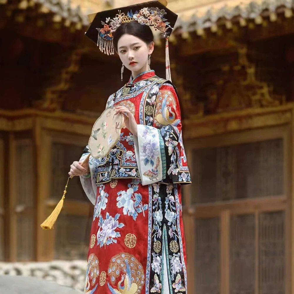 Одежда Little Swallow Gege, женский ретро-плащ династии Цин, палаточный стиль, костюм с флагом, жилет, костюм Cheongsam, осенний костюм