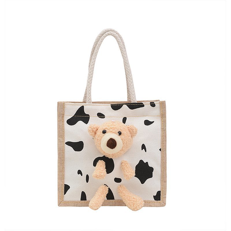 2020 ins invierno lindo oso japonés bolso de mujer estudiante de dibujos animados todo partido modelo de leche portátil estilo de moda