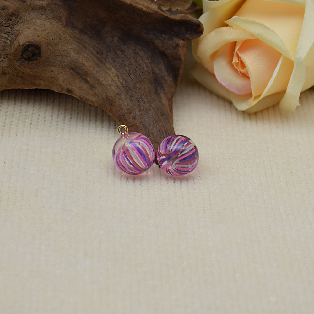 富光樹脂夏ins風日系糖球ペンダント装飾イヤリングペンダントdiy手作りキーホルダー部品