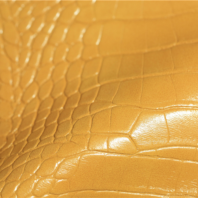 2021新款厚革鳄鱼纹箱包皮革面料人造革鞋材软装饰材料1.8棉布底|ms