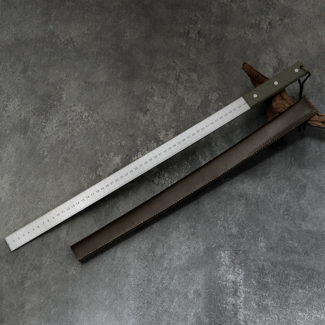 Портативная линейка для самообороны, многофункциональный высокопроизводительный закалочный инструмент, измерительная линейка, стальная линейка с ручкой, линейка для самообороны