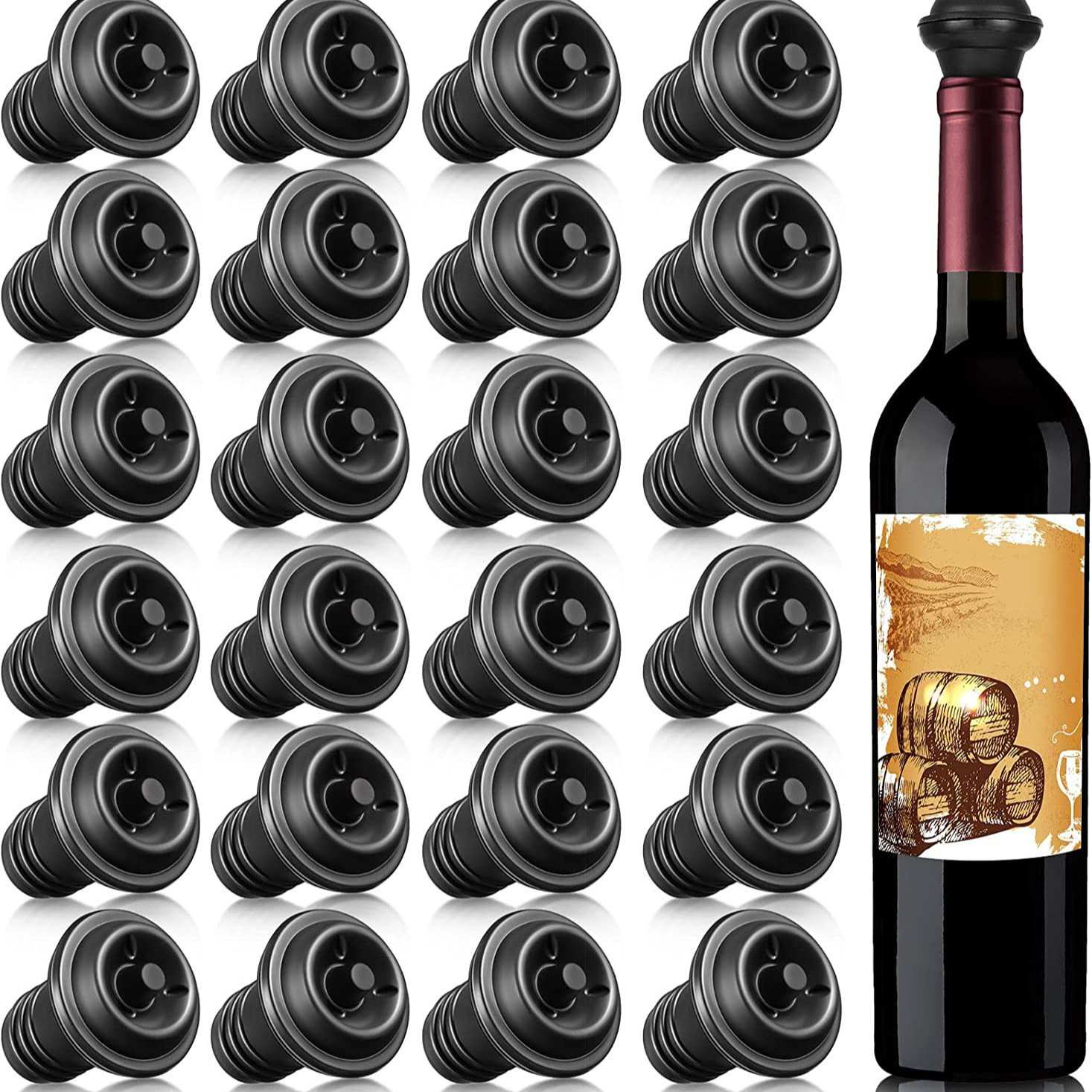 Venta caliente transfronteriza fábrica directa vino tinto tapón vacío bombeo vacío tapón sellado vino fresco tapón caja de color traje