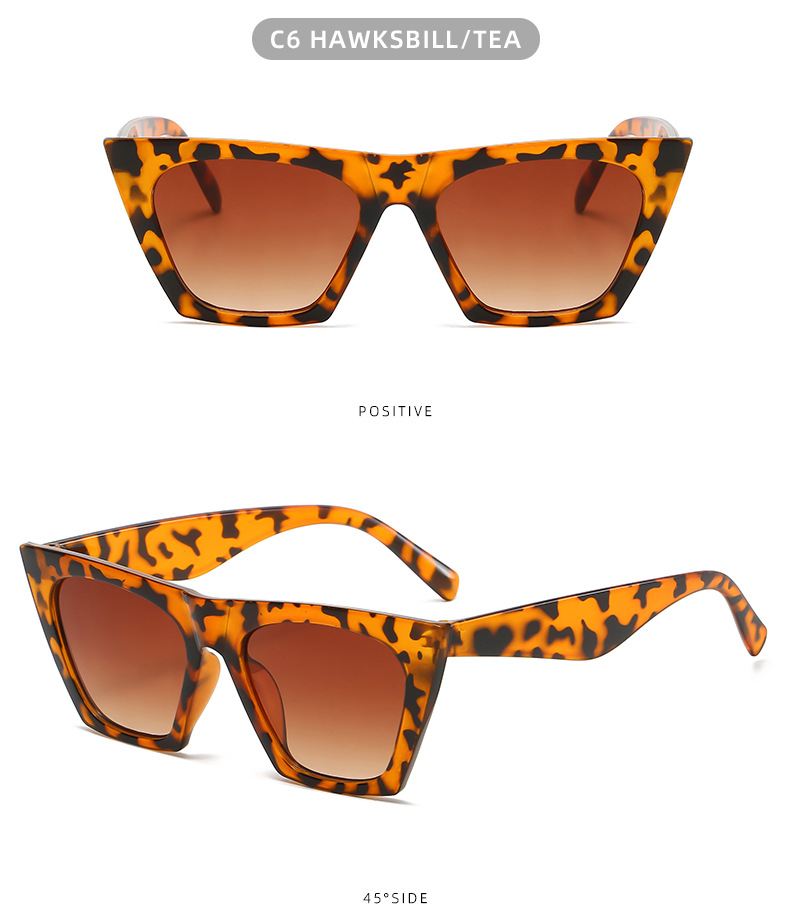 Polygon Glasses Style Travel Occasion Casual Solid Color Ac UV400 Protection Polygon Full Frame Women's Sunglasses