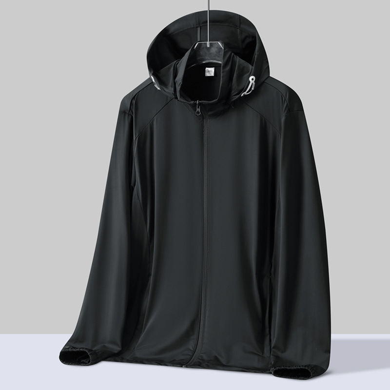 Ropa de protección solar UPF50 + ropa de protección solar de mujer al aire libre para hombres, gorra de borde grande desmontable con hielo, ropa de piel transpirable de verano image 16