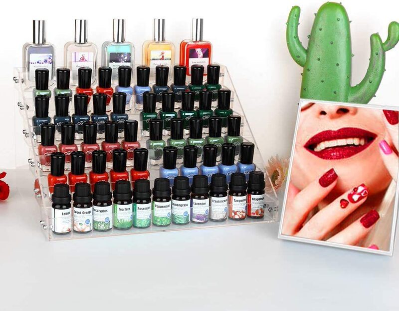 Nail Polish organizer 6-layer acrylic display rack storage rack transparent nail polish holder sunglasses storage Nail Polish organizer 6-layer acrylic display rack storage rack transparent nail polish holder sunglasses storage