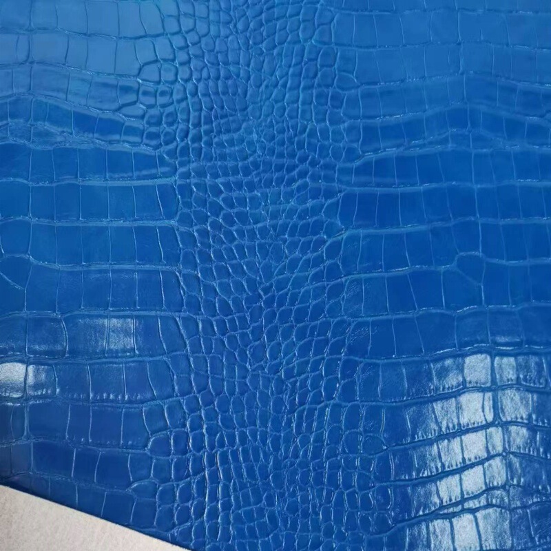 1.0mm Glow Braced Bottom Crocodile Pattern Leather Bags Artificial Leather PVC Leather Crocodile Pattern New in stock Multicolor