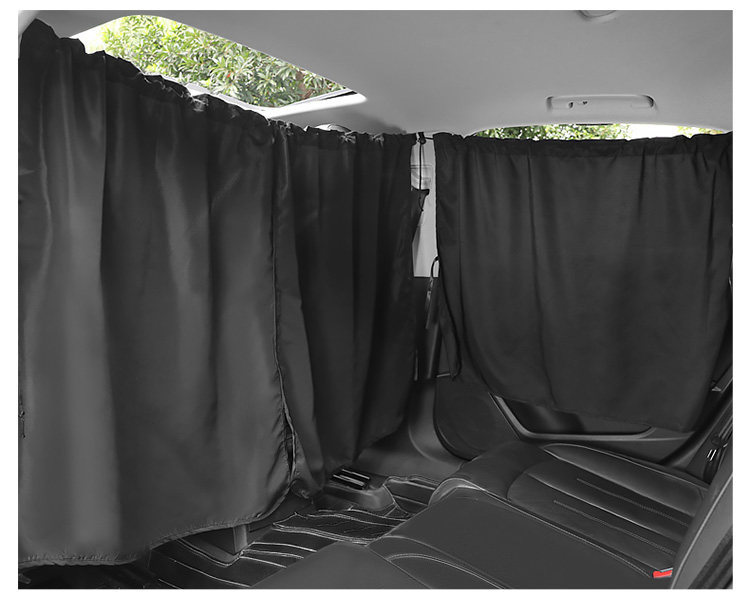 Cross-border car front and rear partition curtains, car window sunshade curtains, interior privacy curtains for vans and commercial vehicles