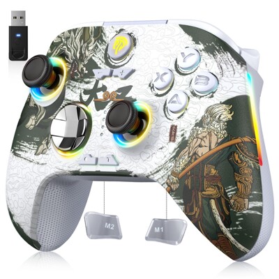 EasySMX X15 крутой беспроводной игровой контроллер RGB Конфигурация зала трехрежимное соединение