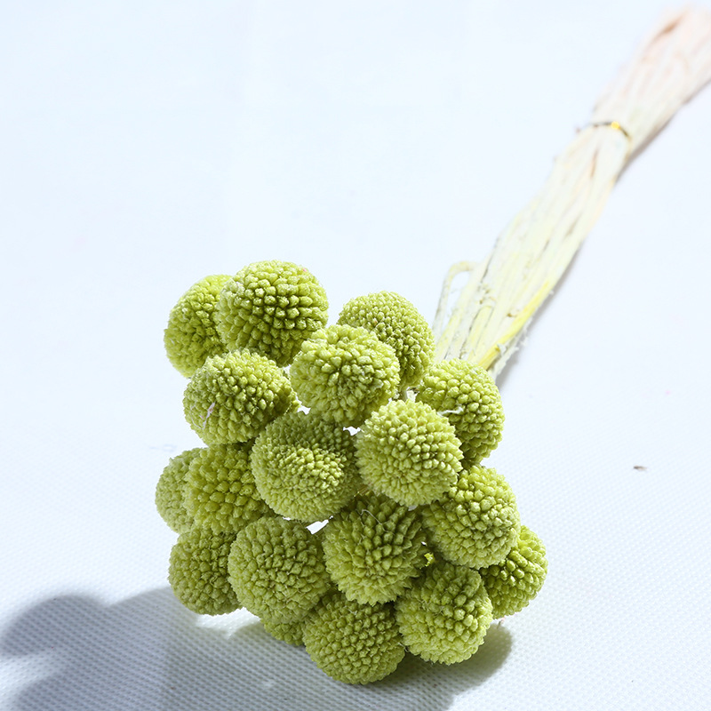 Flores secas de bola dorada de flor eterna de Yunnan, 20 piezas/paquete, ramo hecho a mano para el Día de San Valentín, regalo, materiales para bricolaje, venta al por mayor de fábrica.