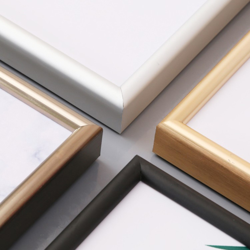 5ZV7批發鋁合金圓弧相框 裝飾畫框掛牆 簡約海報框廣告制度框