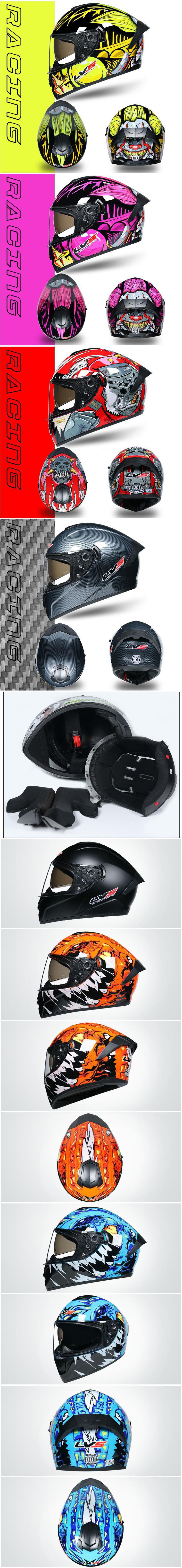 LVS Electric Motorcycle Helmet Dual Lens Bluetooth Full Face Winter