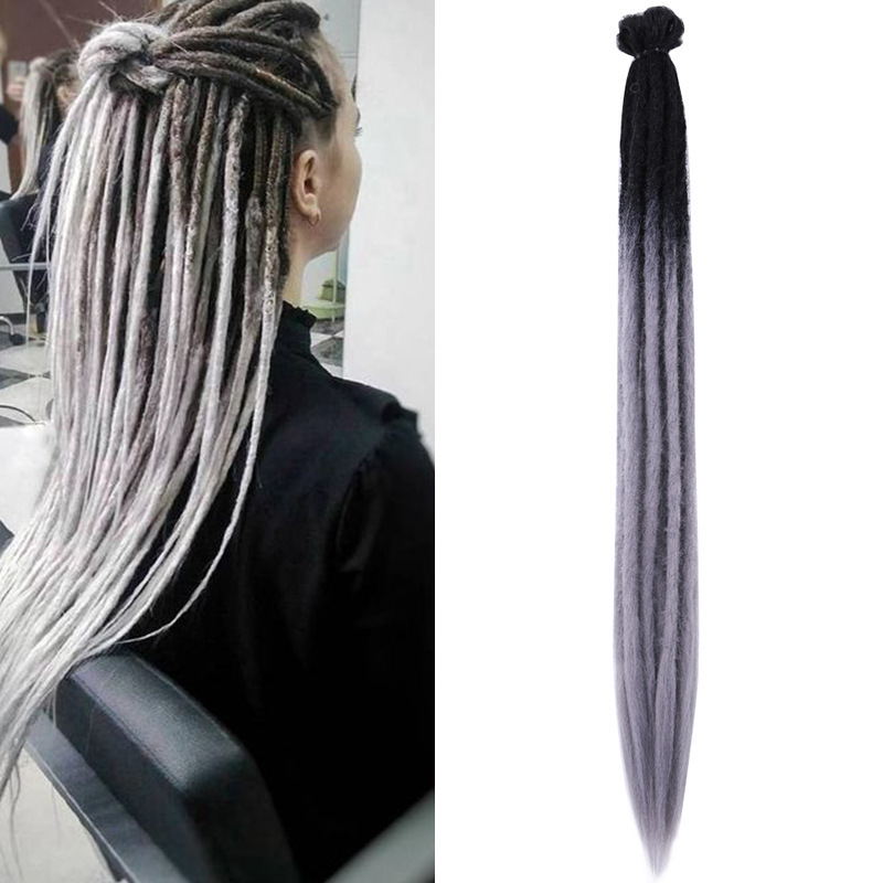 European and American wig dreadlocks dirty braid Jamaica 20-inch monochrome dirty braid African dirty braid