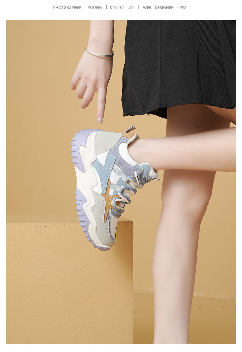 Stivali alla moda in mesh traspirante color block, nuovi stivali da donna casual con soletta rialzata e tacco alto_voghion.com