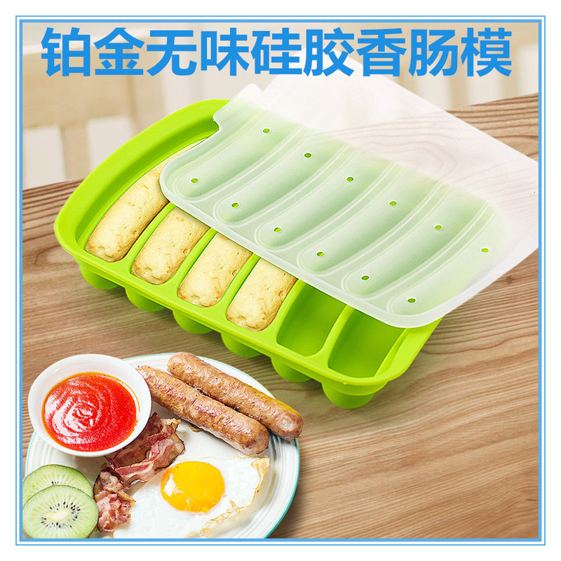 FDA食品級シリコンホットドッグソーセージ金型赤ちゃん補助食自作diyハム腸焙煎金型|undefined