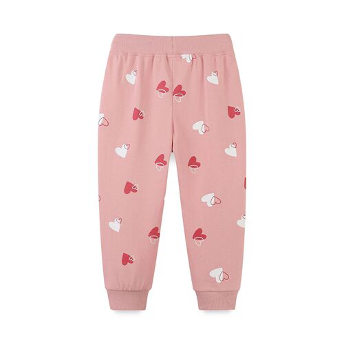 European and American style girls 'pants wholesale autumn new printed children's sweatpants for small and medium-sized children's fashionable foot-tight pants