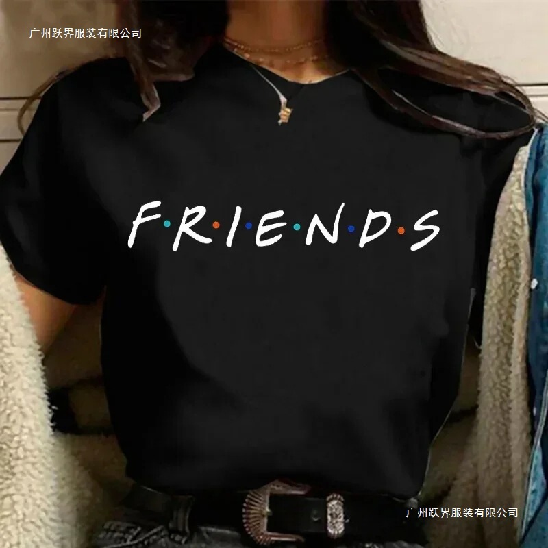 Fashion Friends Tv Show Funny Cartoon Women Graphic Best Friends Harajuku T-Shirt Korean Style