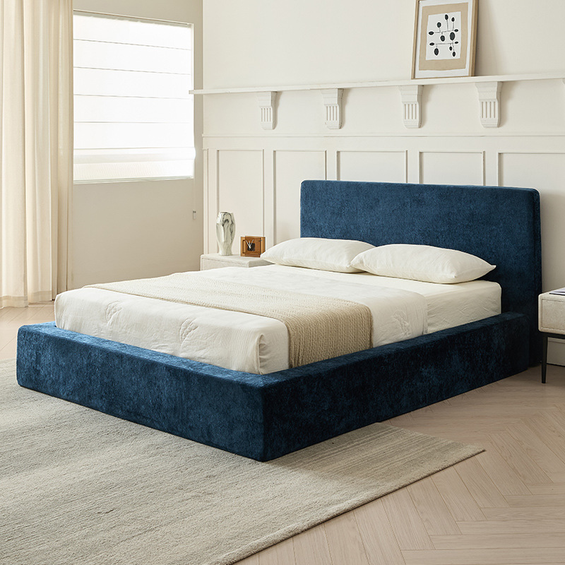 Cama plegable de tela italiana pequeña cama compresible de comercio exterior paquete blando en el extranjero apartamento individual cama ensamblada metal