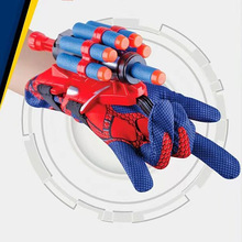 超级英雄升级发射器喷射手腕手表蜘蛛手套发射软弹玩具跨境新品