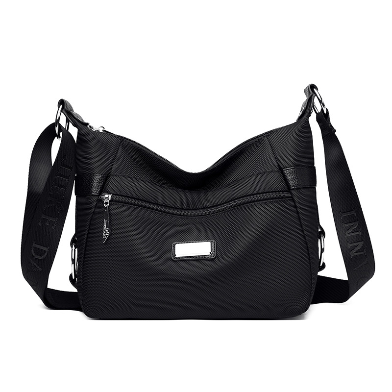 Bolsa de mujer 2023 nueva bolsa de mensajero de hombro de tela Oxford impermeable bolsa de Madre de mujer de mediana edad de gran capacidad multicompartimento