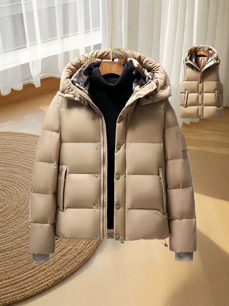 men's classic fashionable keep warm detachable hat with hood
