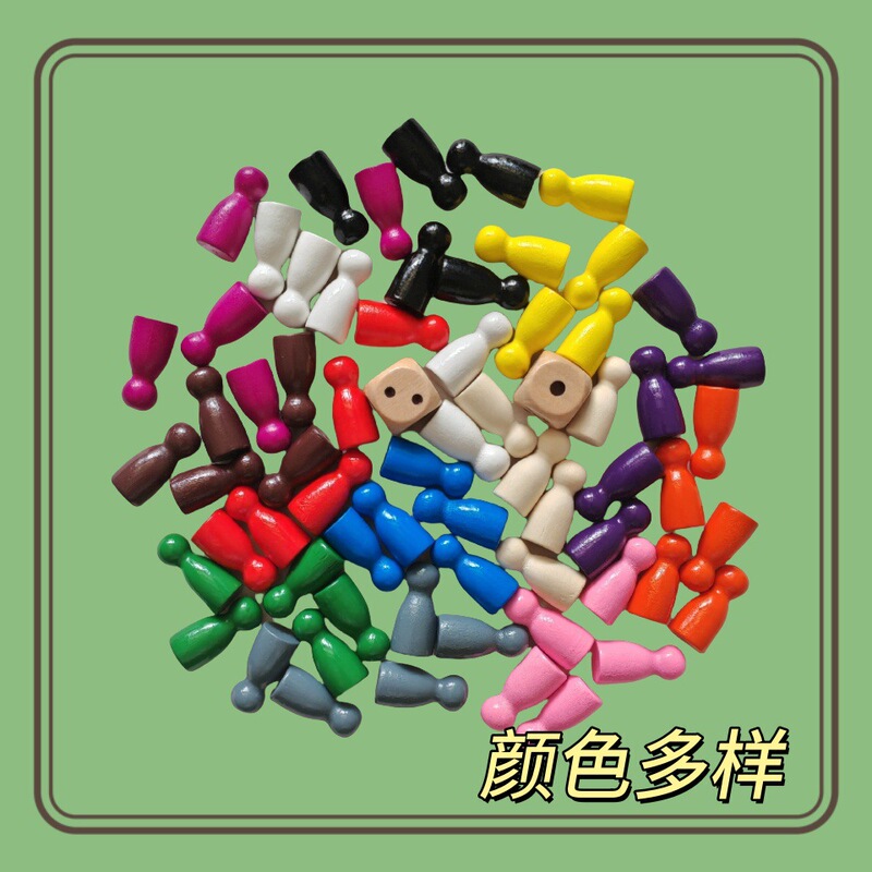 Wooden little figure checkers flying chess wooden snake chess suit wooden shaped board game chess accessories Wooden little figure checkers flying chess wooden snake chess suit wooden shaped board game chess accessories