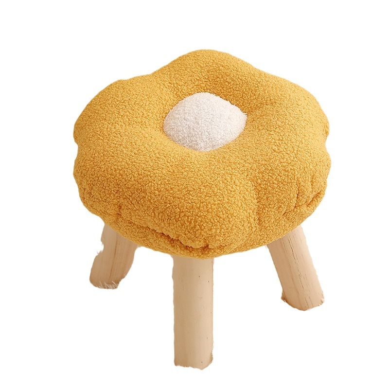 Taburete de nube para uso doméstico, taburete bajo para niños, sofá moderno para sala de estar, mesa de centro, bonito taburete de nube para dormitorio de niñas.
