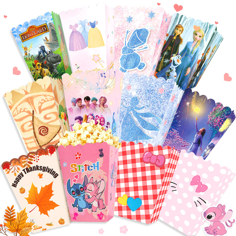 Cross-Border Popular Series Theme Rice Flower Box Collection Party Decorations Party Snack Boxes Party Decoration Supplies