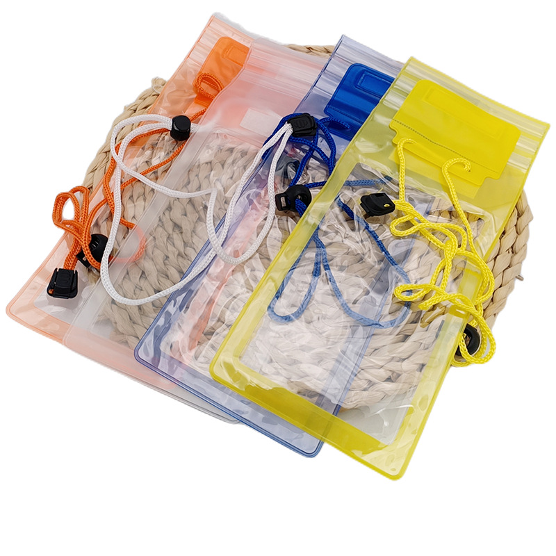 168,16 BOLSA DE TELÉFONO MÓVIL impermeable sellada de tres filas bolsa de cintura de deportes al aire libre deriva bolsa de cintura impermeable de teléfono móvil de playa