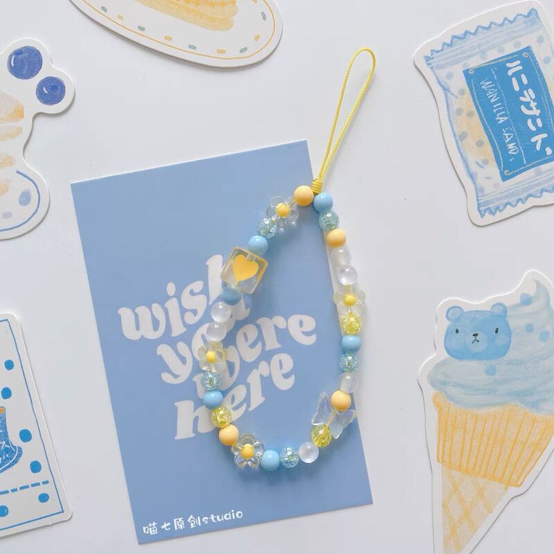 Summer Fresh Sea Salt Lemon Cute Bracelet Dopamine Ins Style Niche Colorful Ccd Camera Bag Wrist Strap