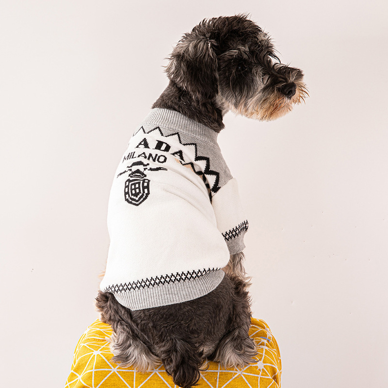 Cross-border factory direct sales fashion fashion brand autumn and winter pet sweater Schanery Corgi small and medium-sized dog dog clothes