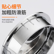 电脑桌穿线盒线孔盖塑料线盒圆形会议室穿线盒装饰盖圈遮X20