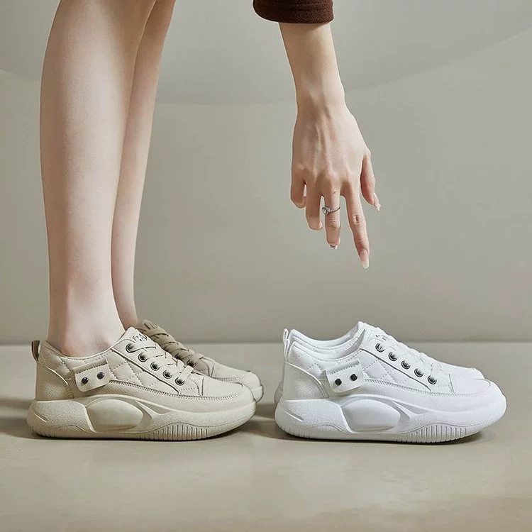 Спортивные повседневные туфли Женские туфли Весна и осень 2024 Новая корейская версия дикая подошва ретро маленькие белые туфли женские одиночные туфли