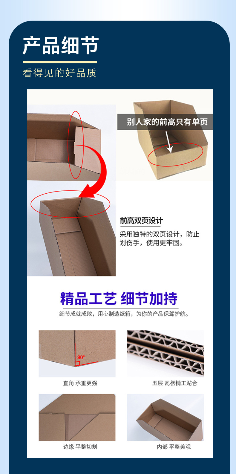 斜口货架箱