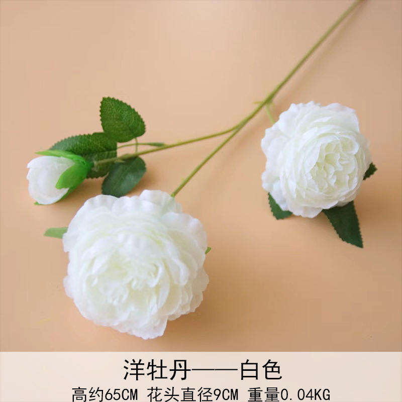 Peonía extranjera, rosa brasileña, boda, flor artificial, flor falsa, flor artificial, decoración del hogar, accesorios de vestir al por mayor