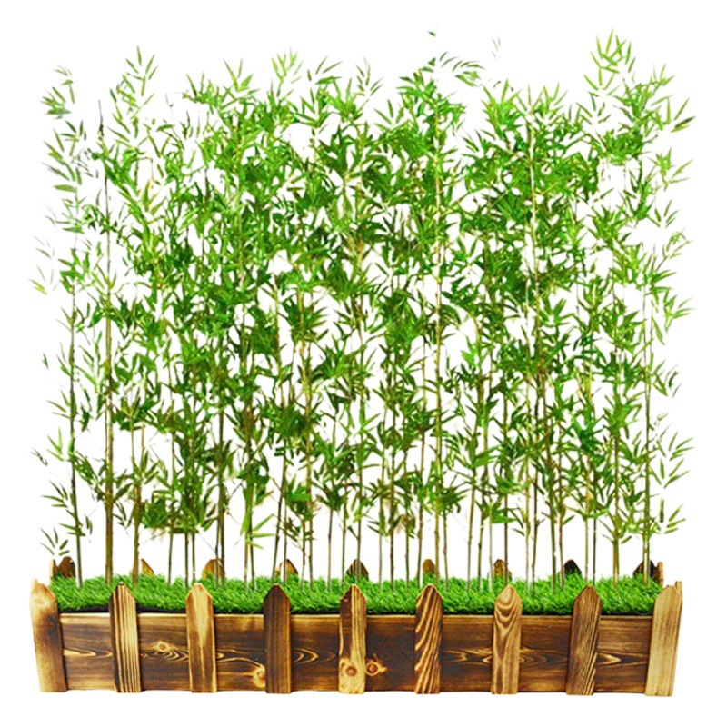 Artificial de bambú artificial paisaje de bambú Hotel Patio interior y exterior decoración pantalla partición fina agua de Bambú